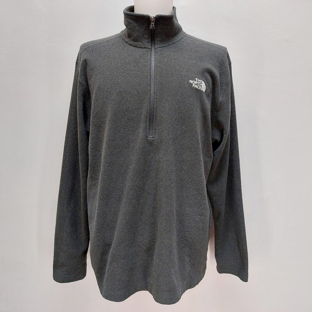 The North Face Quarter Zip Fleece Men's XXL Gray 1/4 Zip Pullover Sweater